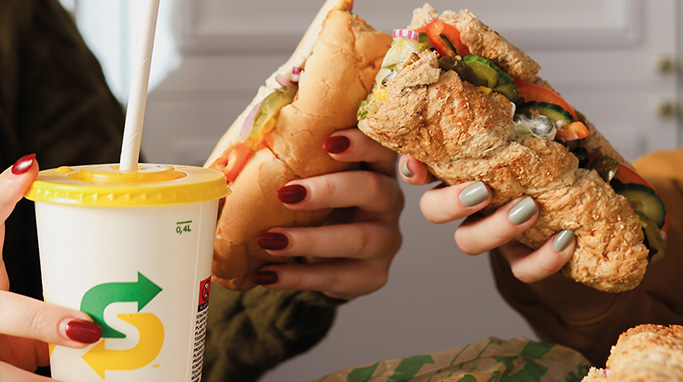 To skræddersyede og frisklavede sandwiches fra Subway i Lyngby 